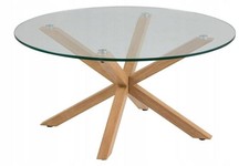 AC Design Furniture Heather Okrągły szklany stolik kawowy na sprzedaż  PL