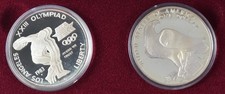 Conjunto comemorativo de 2 moedas de dólar de prata olímpico dos EUA 1984-S HG102 comprar usado  Enviando para Brazil