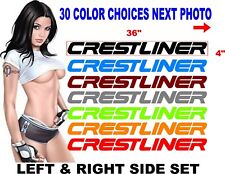Crestliner boat decal for sale  Marco Island