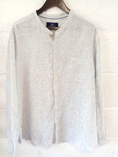 Blue striped linen for sale  NORWICH