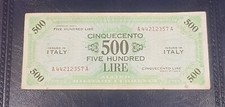 Banconota occupazione american usato  Monserrato