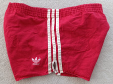 Bermuda Adidas Alemanha Ocidental vintage anos 80 vermelha corrida Ibiza algodão tamanho D6 (L), usado comprar usado  Enviando para Brazil