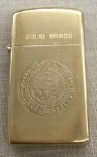 Zippo solid brass for sale  Shipping to Ireland