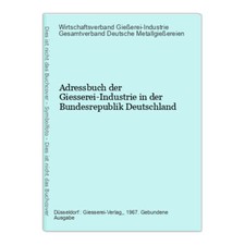 Adressbuch giesserei industrie gebraucht kaufen  Grasellenbach