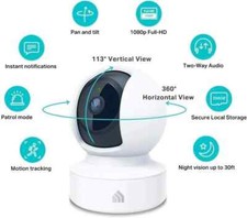 Cámara de seguridad inteligente interior panorámica/inclinable Kasa, monitor 1080P HD para bebés y mascotas segunda mano  Embacar hacia Mexico