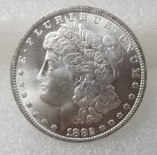 1882-CC Morgan dólar de prata Carson City estado perfeito $1 comprar usado  Enviando para Brazil