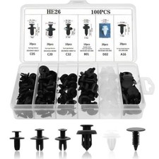 100 Stück Fender Liner Fastener Rivet Push Clips Retainer 6 Größen Universal comprar usado  Enviando para Brazil