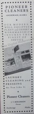 1946 Anúncio * PIONEER CLEANERS Anchorage Alaska Lavanderia Limpeza a Seco J.T. Bergerson comprar usado  Enviando para Brazil