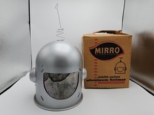Capacete antigo raro 1950 Mirro alumínio satélite explorador com caixa, antena comprar usado  Enviando para Brazil