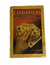 Antique 1918 Magic Book Card Tricks Without Sleight Of Hand Or Apparatus, Widdop comprar usado  Enviando para Brazil