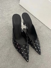 Black mid heels for sale  FAREHAM