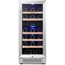 Yeego 15" refrigerador de vinho zona dupla geladeira independente mini geladeira frete grátis, usado comprar usado  Enviando para Brazil