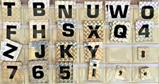 Lotto lettere adesive usato  Novara