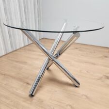 Round glass dining for sale  HARROW