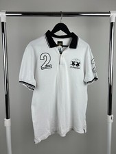 Camisa polo masculina branca manga curta La Martina #2 tamanho XL comprar usado  Enviando para Brazil