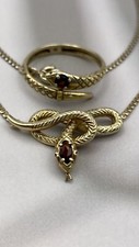 Granatschmuck set collier gebraucht kaufen  Warthausen
