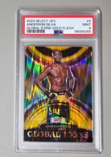 2023 Panini Select UFC ANDERSON SILVA #5 Ícones Globais GOLD FLASH /10 PSA 9 comprar usado  Enviando para Brazil