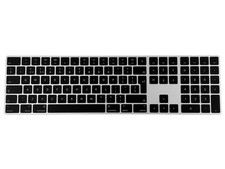 Teclado sem fio Apple Magic com teclado numérico preto - Teclas britânicas/irlandesas comprar usado  Enviando para Brazil