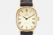 c/caixa novo cinto Omega De Ville corda manual mostrador dourado relógio feminino fabricado na Suíça comprar usado  Enviando para Brazil