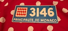 Placa de licença de bicicleta vintage 1953 cereais Wheaties PRINCIPAUTE DE MONACO metal comprar usado  Enviando para Brazil