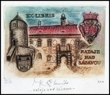 Kaiserova Renata 2010 Exlibris C3 Bookplate Rataje Castle Heraldry Arms 183 na sprzedaż  PL