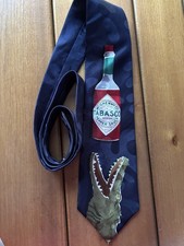 Gravata nova sem etiquetas TABASCO molho quente jacaré 100% seda novidade feita nos EUA vintage comprar usado Gravata nova sem etiquetas TABASCO molho quente jacaré 100% seda novidade feita nos EUA vintage comprar usado  Enviando para Brazil