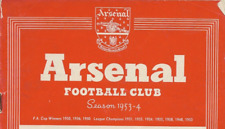Arsenal 1953 1954 for sale  WHYTELEAFE