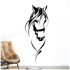 Silhueta de cabeça de cavalo, equitação, equestre - Adesivo de arte de parede comprar usado  Enviando para Brazil