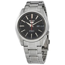 Relógio masculino Seiko 5 automático mostrador preto aço inoxidável SNKL45J1 comprar usado  Enviando para Brazil