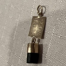 Berloque raro vintage Lucky ouro 9k madeira sensível ao toque comprar usado  Enviando para Brazil