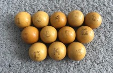 RARAS bolas de bilhar soviéticas vintage de baquelite 12 peças! URSS comprar usado  Enviando para Brazil