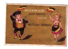Cartão Vict Jas S Kirk Co Soap Makers manchado alemão Chicago Flags c1880s comprar usado  Enviando para Brazil