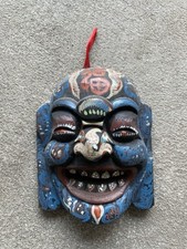 Buddha holzmaske handgeschnitz gebraucht kaufen  Waltenhofen