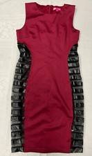 Bordeauxfarbenes kleid schwarz gebraucht kaufen  Baden-Baden