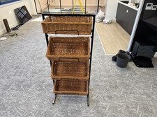 Wicker baskets display for sale  FARNHAM