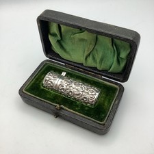 Garrafa de perfume de prata maciça antiga 1903 Hallmarked Chester Ensaio caixa com estojo ajustado comprar usado  Enviando para Brazil