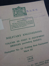 Ww2 british manual for sale  IPSWICH
