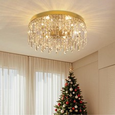 Gold crystal chandeliers for sale  TIPTON