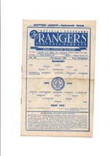 Rangers east fife for sale  KILMARNOCK