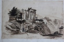 Dessin original lavis d'occasion  Seyssel