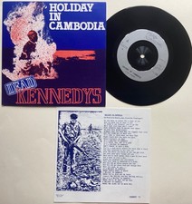 DEAD KENNEDYS -HOLIDAY IN CAMBODIA RARE 7" BURNING MONK UK 1980 CHERRY PUNK EX+! comprar usado  Enviando para Brazil