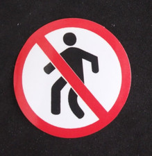 Walking sign sticker for sale  Mound City