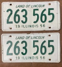 Illinois 1956 license for sale  Owensboro