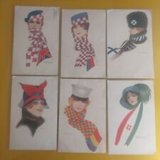 Lotto cartoline illustrate usato  Italia