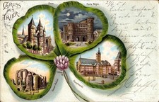 Koniczyna Litho Trewir nad Mozelą, Pałac Cesarski, Katedra, Porta... - 4208869, używany na sprzedaż  Wysyłka do Poland