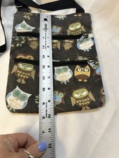 Bolsa de ombro colorida padrão coruja tiracolo carteiro LtWt multibolsos comprar usado  Enviando para Brazil