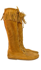 Tall fringe moccasins for sale  Elkader