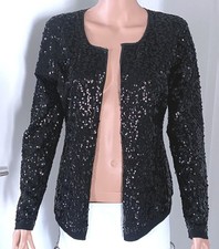 Cardigan schwarz pailetten gebraucht kaufen  Schorndorf