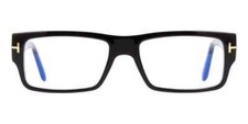 Óculos Tom Ford TF5835-B ECO 001 preto retangular armação de plástico 54-17-145 comprar usado  Enviando para Brazil