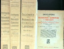 Enciclopedia delle matematiche usato  Italia